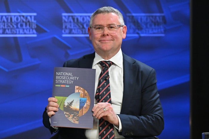 Agriculture minister Murray Watt at the National Press Club in Canberra today.