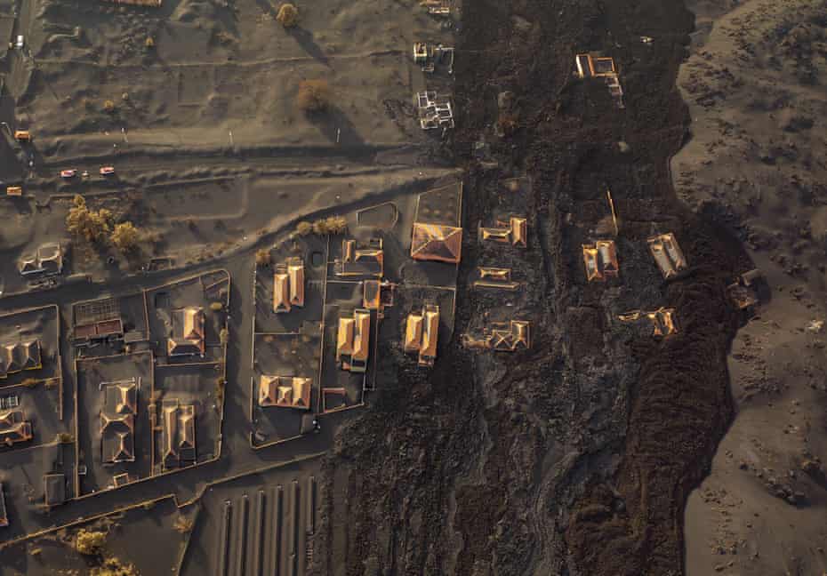 Agency photographer of the year – 2021 shortlist | World news 11 Volcano’s lava flows destroying houses in Las Manchas village, on the Canary island of La Palma, Spain, 6 December.