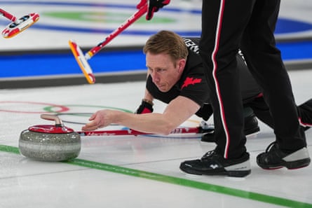 Marc Kennedy during the men’s team curling