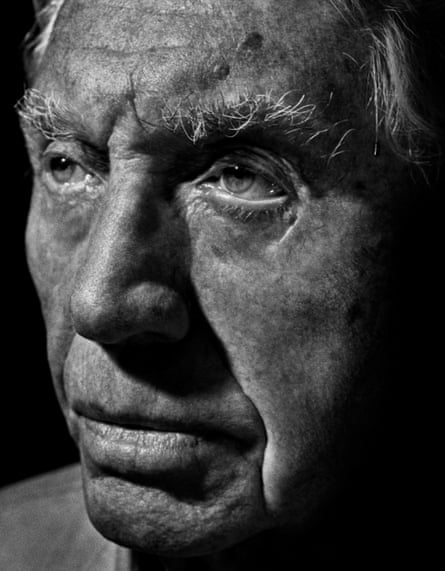 Don McCullin photographed at his home in Somerset, October 2025