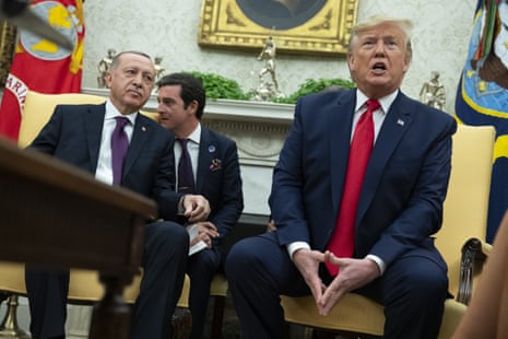 Trump meets with Erdoğan in the Oval Office on Wednesday.