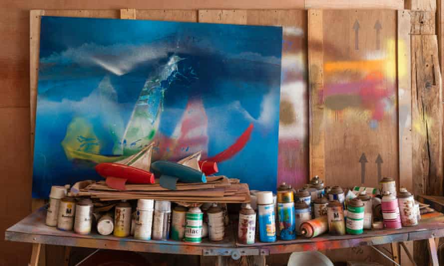 Estudio de Sidney Nolan en Rodd Estate, Reino Unido.