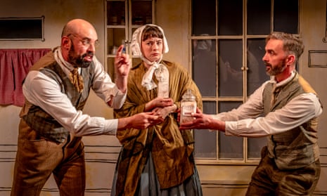 Pass the arsenic … Alistair Cope, Jennifer Kirby and Dennis Herdman in The Massive Tragedy of Madame Bovary!