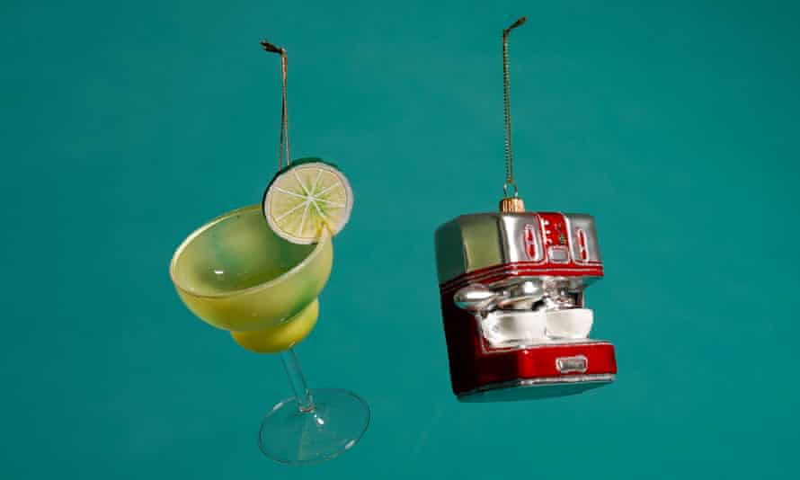 Margarita and espresso machine decorations
