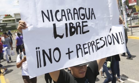 Nicaragua protester sign