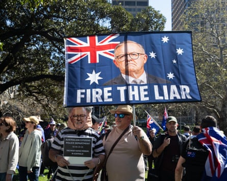 Crowds at March for Australia on Sunday