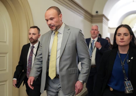 Dan Bongino pictured last month in the Capitol