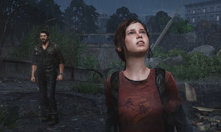Joel e Ellie no videogame de 2013.