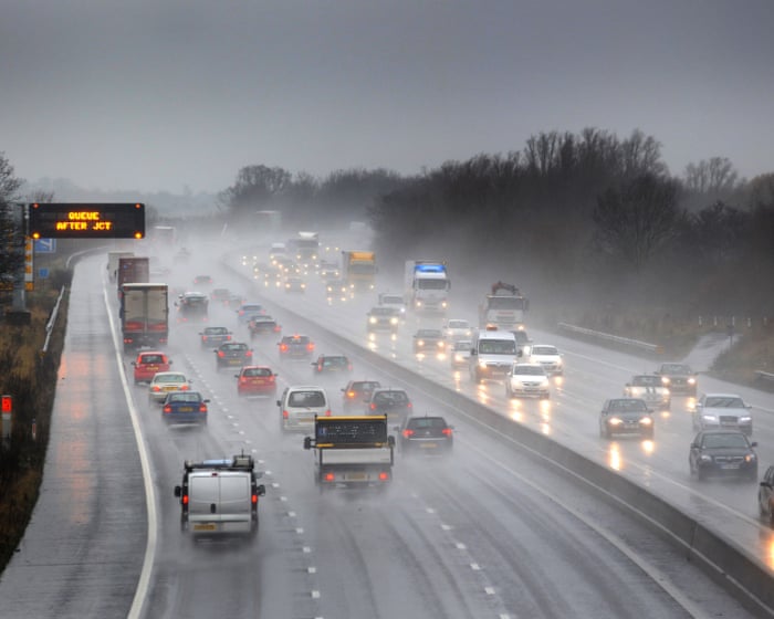 Storm Amy threatens travel disruption across UK with winds of up to 95mph