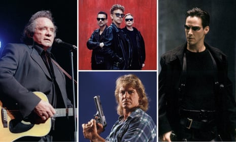 Johnny Cash, Depeche Mode, Roddy Piper in They Live and Keanu Reeves in The Matrix. 