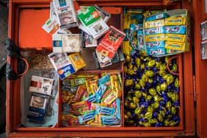 Cigarettes on sale ( alongside sweets) in Nairobi, Kenya.