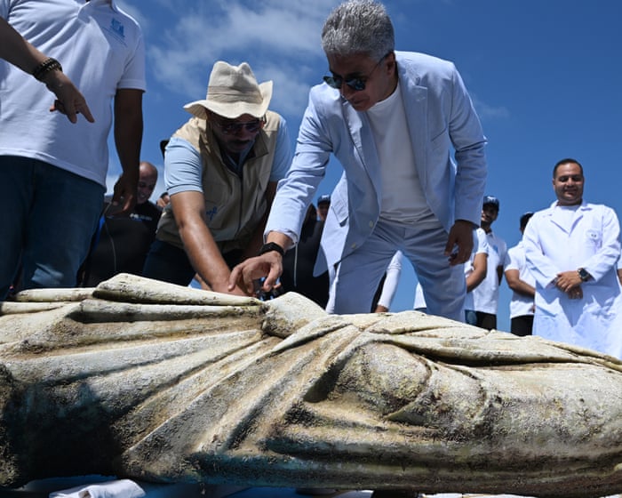 Egypt retrieves parts of 2,000-year-old sunken city off coast of Alexandria