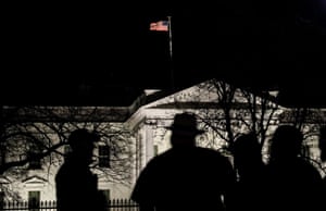 Exterior shot of the White House