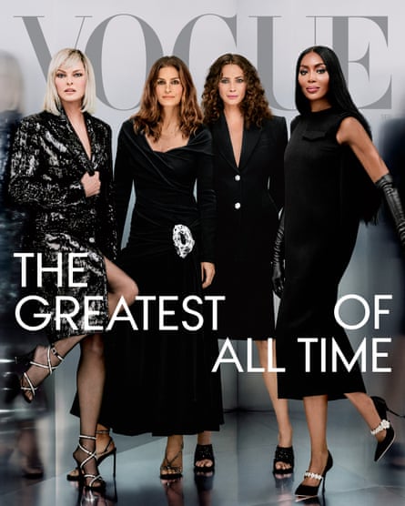 Supermodels recreate iconic Vogue cover 30 years on | Models | The Guardian
