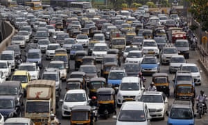 Traffic in Mumbai, India