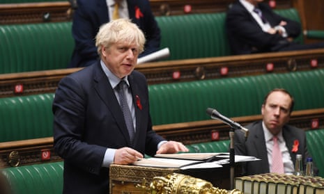 Boris Johnson speaking on the motion to approve new coronavirus regulations