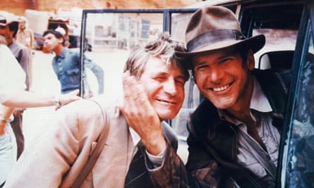 Bronco McLoughlin and Harrison Ford, right