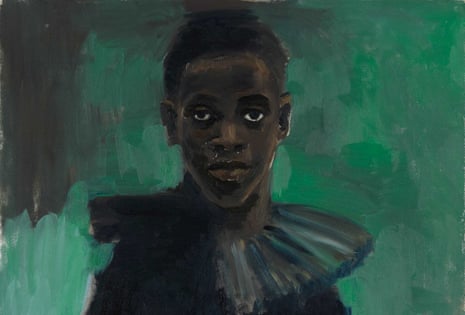 The solitude of a Watteau ... A Passion Like No Other by Lynette Yiadom-Boakye from Fly in League with the Night at Tate Britain.
