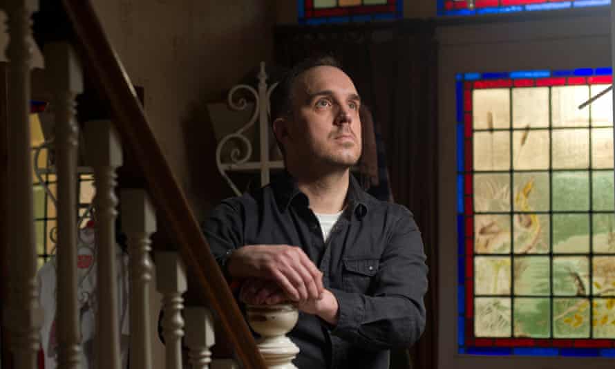 Headteacher Steve Bladon in the entrance of his home in Boston, Lincolnshire.