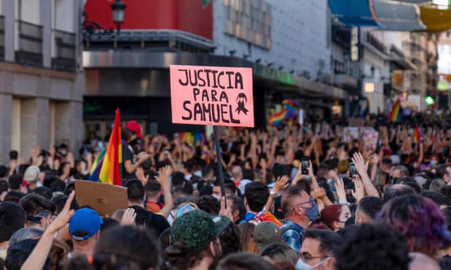 Protests across Spain after gay man beaten to death in Galicia | Spain |  The Guardian