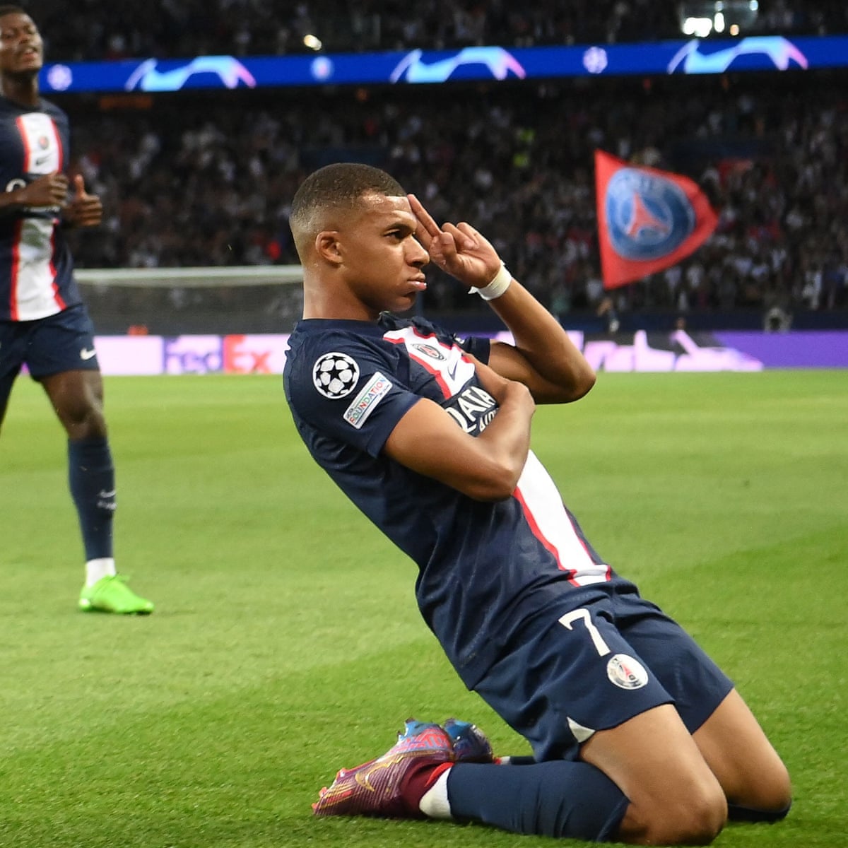 Kylian Mbappé fires PSG past Juventus after laughing off private jet flight  | Champions League | The Guardian