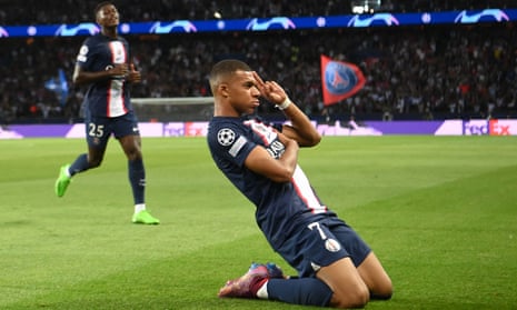 Kylian Mbappé scored twice for PSG but also squandered a golden chance against Juventus. 