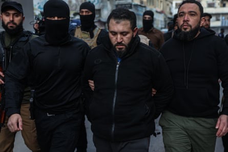 The Damascus security directorate arrest three people responsible for the mass execution in Tadamon, February 2024.