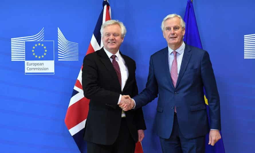 David Davis and Michel Barnier.