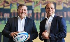 Rugby Australia CEO Phil Waugh (right) has announced Peter Horne as their new director of High-Performance as the embattled code ramps up the hunt for a coach.