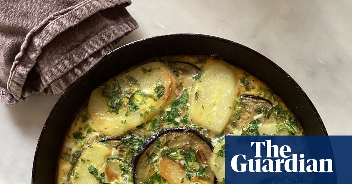 Rachel Roddy’s recipe for potato, aubergine and herb tortino alla fiorentina