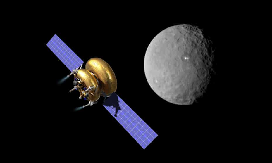 An artist’s impression of Planetary Resources’ Arkyd 200 spacecraft on a mission to mine an asteroid.