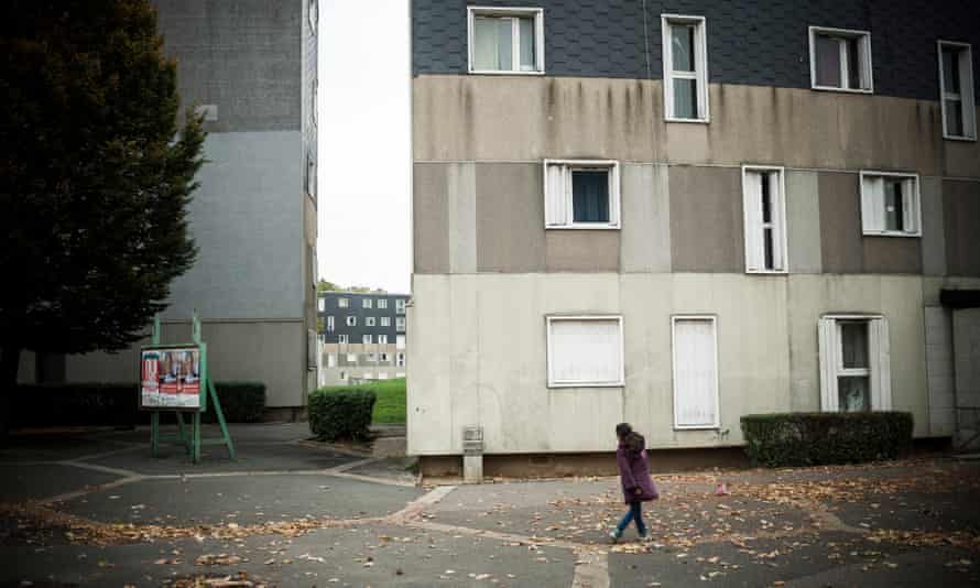 A deprived housing estate in Grigny, south of Paris, which was the scene of violent rioting in 2005.