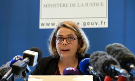 The lead prosecutor, Line Bonnet-Mathis, speaks during a press conference in Annecy
