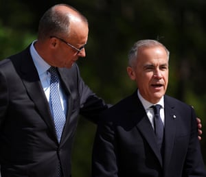 Mark Carney with Friedrich Merz