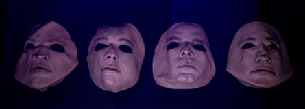 Masks worn by a four-piece ‘surrogate band’ who opened The Wall live show each night.