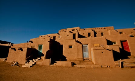 An adobe structure at the Taos Pueblo, parts of which date back to 1619.