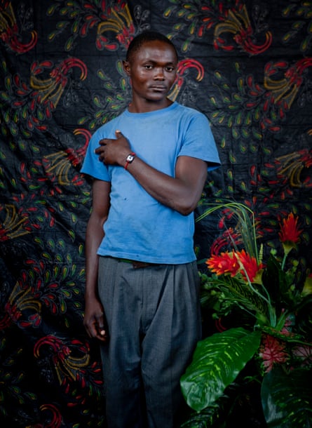 Charle Kahalalo escaped violent attacks in his village in Masisi and has been in living for a year in Bulengo IDP camp in Goma, DRC, 2014.