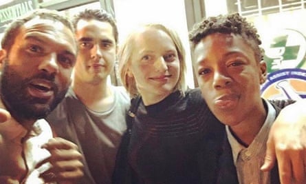 Wiley with co-stars OT Fagbenle, Max Minghella and Elisabeth Moss