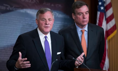 Richard Burr, pictured with Mark Warner, said: ‘There is consensus among members and staff that we trust the conclusions of the ICA.’