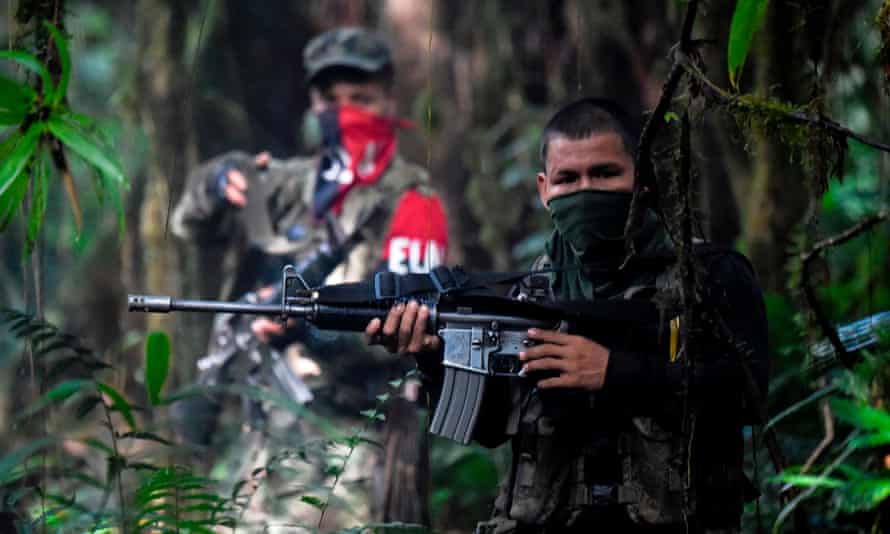 Members of the ELN in the Chocó jungle.