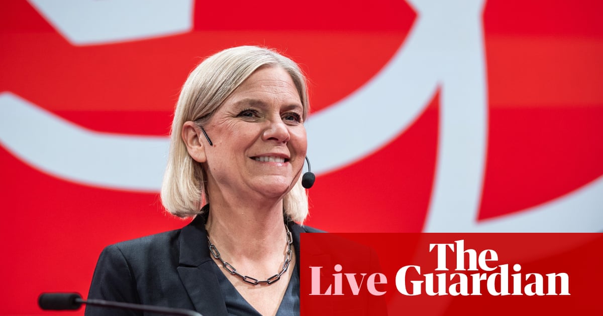 Swedish centre-left opposition widens lead to three seats with 95% of votes counted – Europe live | World news Swedish centre-left opposition widens lead to three seats with 95% of votes counted – Europe live | World news
