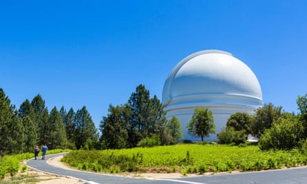 The dome of the 200 inch Hale Telescope at the Palomar Observatory, San Diego County,