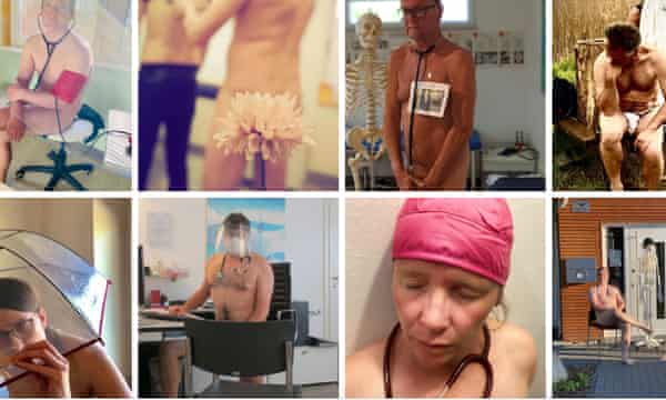 German doctors pose naked in protest at PPE shortages | World news ...