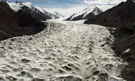 Glacier in Qilian mountains, an autonomous region of China