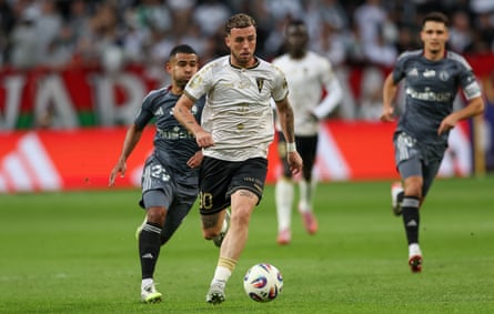 Sam Greenwood in action for Pogon Szczecin