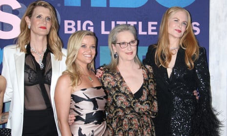 Streep with her Big Little Lies co-stars Laura Dern, Reese Witherspoon and Nicole Kidman. 