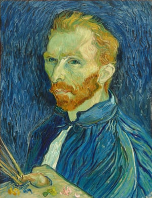 Self-portrait, 1889 by Vincent van Gogh.