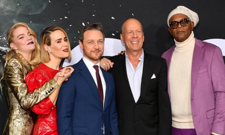 Anya Taylor-Joy, Sarah Paulson, James McAvoy, Bruce Willis and Samuel L. Jackson attend the “Glass” NY Premiere at SVA Theater on January 15, 2019 in New York City