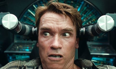 Arnie in Total Recall.