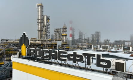 A Rosneft refinery in the Samara region of Russia.